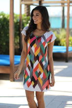 Style Women Casual Dress Round Neck Short Sleeve Printing Bodycon Party Mini Dress vestidos femininos IMY66