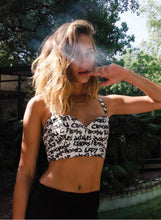 Style Women Sexy Backless Halter Letter Printed Tops Padded Strapless Crop Top Bra Cami Bralette Tank Tops Shirt IMY66