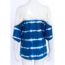 Style Women Sexy Blouses Off Shoulder Print Short Sleeve Lace Strapless Loose Beach Blouse Tops Shirt IMY66