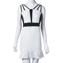 Style Women Sexy Harness Dress Elegant Slim Package Hip Bandage Bodycon Dress Party Mini Dress vestidos femininos IMY66