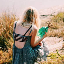 Style Women Sexy Hollow Backless Crop Tops Strap Vest Cut OuT-Shirt Camis Beach Bustier Bra Crop Top Tank IMY66