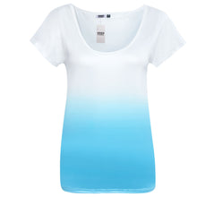 Style Women's T-shirt Casual Gradient Color O-neck Short Sleeve Shirt Loose Tee Shirt Female blusa Tops Camiseta IMY66