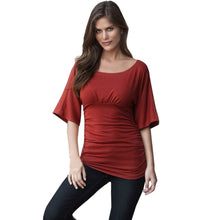 T-Shirts For Women Solid Slim Flare Sleeve Pullover Tee Shirt femme Tops Shirt camisetas y tops IMY66