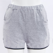 T-Shirt Women Sexy Hollow Tiger Head Pockets T-shirt Casual 2 Piece Set Tee+Shorts Female Tracksuit IMY66