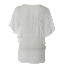 Women Beach Chiffon Blouse Tops Sexy See Through Short Sleeves Shirt Lace Blouse Casual Tank Tops T-Shir IMY66