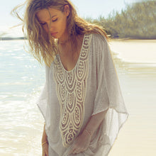 Women Beach Chiffon Blouse Tops Sexy See Through Short Sleeves Shirt Lace Blouse Casual Tank Tops T-Shir IMY66
