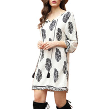 Women Casual Dress Bohemia Sexy V Neck Floral Print Long Sleeve Loose Beach Party Mini Dress vestidos femininos IMY66