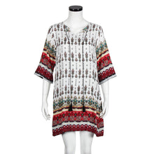 Women Casual Dress Bohemia Sexy V Neck Floral Print Long Sleeve Loose Beach Party Mini Dress vestidos femininos IMY66