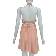 Women Chiffon Dress Sexy Strap Sleeveless Backless Cross Bandage Party Beach Mini Dress vestidos femininos IMY66