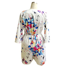 Women Ladies Shorts Rompers Floral Print Elastic Waist Cut Out Romper Jumpsuit Playsuit Pants macacao feminino IMY66