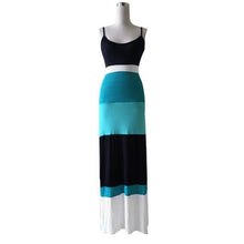 Women Long Dresses Boho Sexy Spaghetti Strap Striped Party Maxi Dress vestidos femininos Plus Size IMY66