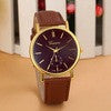 Super Top Unisex Watch PU Leather Band Quartz Watches Women Men WristWatch Watches Clock montre homme relojes IMY66