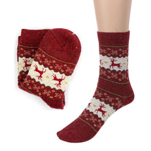 Vintage Socks Deer Casual Knitted Wool Socks Warm Thickening Women Socks IMY66