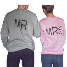 Sweatshirt Hoodies T-Shirts For Couple MR/MRS Letter Print Tops Harajuku Long Sleeve Couple Shirt camiseta mujer IMY66