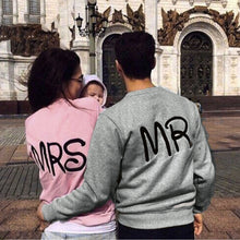 Sweatshirt Hoodies T-Shirts For Couple MR/MRS Letter Print Tops Harajuku Long Sleeve Couple Shirt camiseta mujer IMY66
