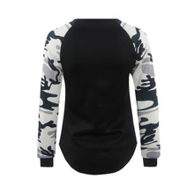 Ladies Women Camouflage Army Long Sleeve Tops T-Shirts Casual Camisetas Feminina IMY66