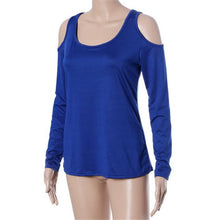 T-Shirt Women Sexy Bodycon Off Shoulder Casual Tops Long Sleeve Sexy O Neck Tee Shirts Solid Blusas Femininas IMY66