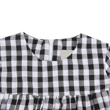 Toddler Kids Baby Girls Clothes Girls Casual Princess Party Plaids Long Sleeve Dresses robe fille IMY66