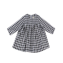 Toddler Kids Baby Girls Clothes Girls Casual Princess Party Plaids Long Sleeve Dresses robe fille IMY66