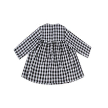 Toddler Kids Baby Girls Clothes Girls Casual Princess Party Plaids Long Sleeve Dresses robe fille IMY66