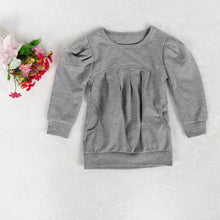 Toddler Kids Girls Outfit Clothes Solid Warm Long Sleeve Tops T-shirt+Long Pants children clothing IMY66
