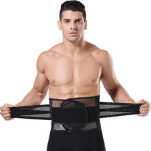 Top Black Adjustable Male Belly Waist Belt Abdomen Shaper Tummy Trimmer Men Cincher Girdles Burn Calorie Fitness IMY66