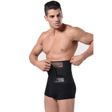 Top Black Adjustable Male Belly Waist Belt Abdomen Shaper Tummy Trimmer Men Cincher Girdles Burn Calorie Fitness IMY66