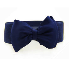 Top Women Bowknot Elastic Wide Stretch Buckle Waistband Waist Belt Luxury Lady Girdle Accessory IMY66
