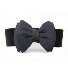 Top Women Bowknot Elastic Wide Stretch Buckle Waistband Waist Belt Luxury Lady Girdle Accessory IMY66