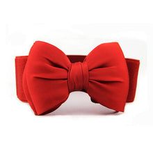 Top Women Bowknot Elastic Wide Stretch Buckle Waistband Waist Belt Luxury Lady Girdle Accessory IMY66