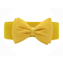 Top Women Bowknot Elastic Wide Stretch Buckle Waistband Waist Belt Luxury Lady Girdle Accessory IMY66