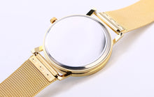 Top Luxury Watch Women Ladies Gold Stainless Steel Mesh Band Quartz Wrist Watch relogio feminino IMY66