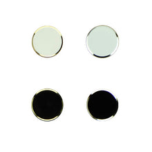 2Pcs Black+ 2Pcs White Metal Aluminum Home Button Keyboard Keypad Sticker For iPhone 5 5S IMY66