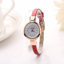 Amazing Women Small Dial Leather Analog Quartz Bracelet Wristwatch Ladies Simple Dress Watches IMY66