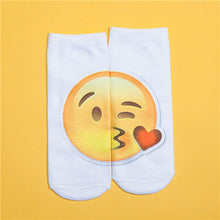 Socks Female 3D Printing Women Sock Unisex Emoji Pattern Meias Cute Feminina Funny Low Ankle Hosiery IMY66