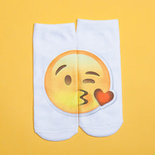 Socks Female 3D Printing Women Sock Unisex Emoji Pattern Meias Cute Feminina Funny Low Ankle Hosiery IMY66