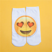 Socks Female 3D Printing Women Sock Unisex Emoji Pattern Meias Cute Feminina Funny Low Ankle Hosiery IMY66