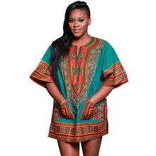 Traditional African Clothing for Womens Shirt Dress Bazin Riche Dashiki Top Print Blouse Dress vestidos femininos IMY66
