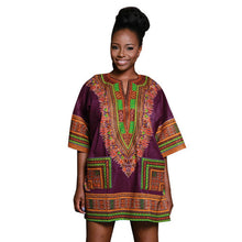 Traditional African Clothing for Womens Shirt Dress Bazin Riche Dashiki Top Print Blouse Dress vestidos femininos IMY66