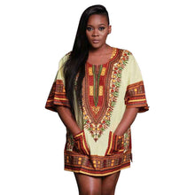 Traditional African Clothing for Womens Shirt Dress Bazin Riche Dashiki Top Print Blouse Dress vestidos femininos IMY66