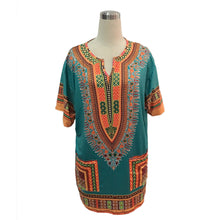 Traditional African Clothing for Womens Shirt Dress Bazin Riche Dashiki Top Print Blouse Dress vestidos femininos IMY66