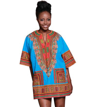 Traditional African Clothing for Womens Shirt Dress Bazin Riche Dashiki Top Print Blouse Dress vestidos femininos IMY66