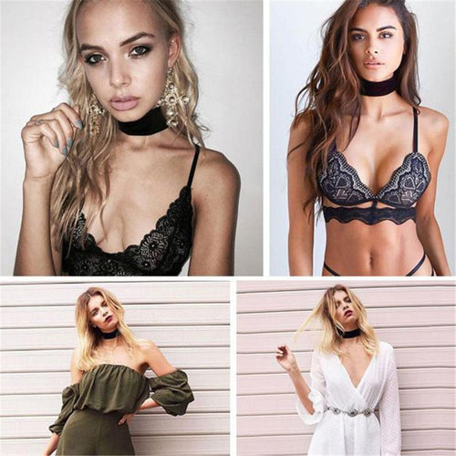 Women Clavicle Necklaces Black Choker Necklace Round Handmade Retro Jewelry Collar Necklace For Women IMY66