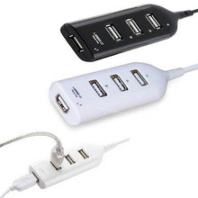 USB High Speed 4-Port USB HUB Sharing Switch For Laptop PC Notebook Computer Black/White Plug and Play IMY66