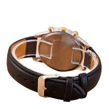 Unisex Casual Faux Leather Band Watches Men Women s Three Eyes Gold Analog Quartz Vogue Wrist Watch relojes Clocks IMY66