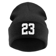 Unisex Warm Knitted Hat Cap For Women Men 23 Print Cap Hip-hop Beanie Hats gorros de lana hombre mujer invierno IMY66