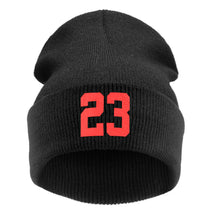 Unisex Warm Knitted Hat Cap For Women Men 23 Print Cap Hip-hop Beanie Hats gorros de lana hombre mujer invierno IMY66