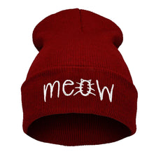 Unisex Outdoor s Knited Cartoon MEOW Beanie Hat And Snapback Men And Women Hiphop Cap Beanie Snapback IMY66