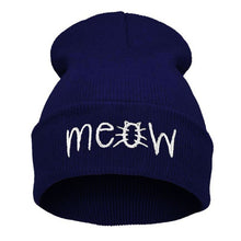 Unisex Outdoor s Knited Cartoon MEOW Beanie Hat And Snapback Men And Women Hiphop Cap Beanie Snapback IMY66