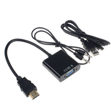 V 1080P HDMI to VGA With Audio Converter Adapter USB Power Video Cable IMY66